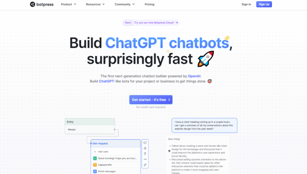 Botpress Chatbot Builder